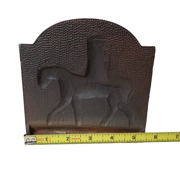 Hubley Pair of Heavy Antique Cast Iron George Washington Bookends, Artist Signed - Picture 6 of 8